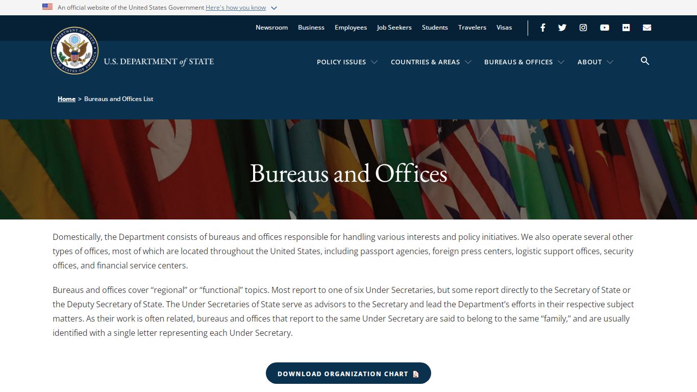 Bureaus and Offices List - United States Department of State